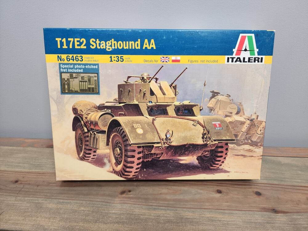 ITA6463 Staghound AA Armored Vehicle 1-35 Italeri NEW SEALED